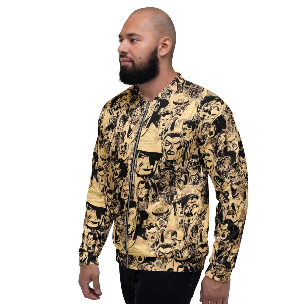 Ink Riot on Bomber Jacket — Left