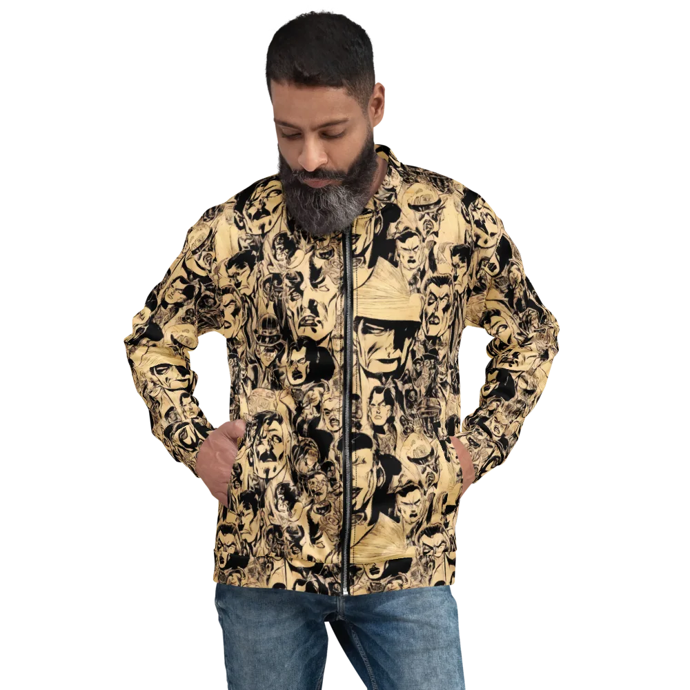 Ink Riot on Bomber Jacket — Back print