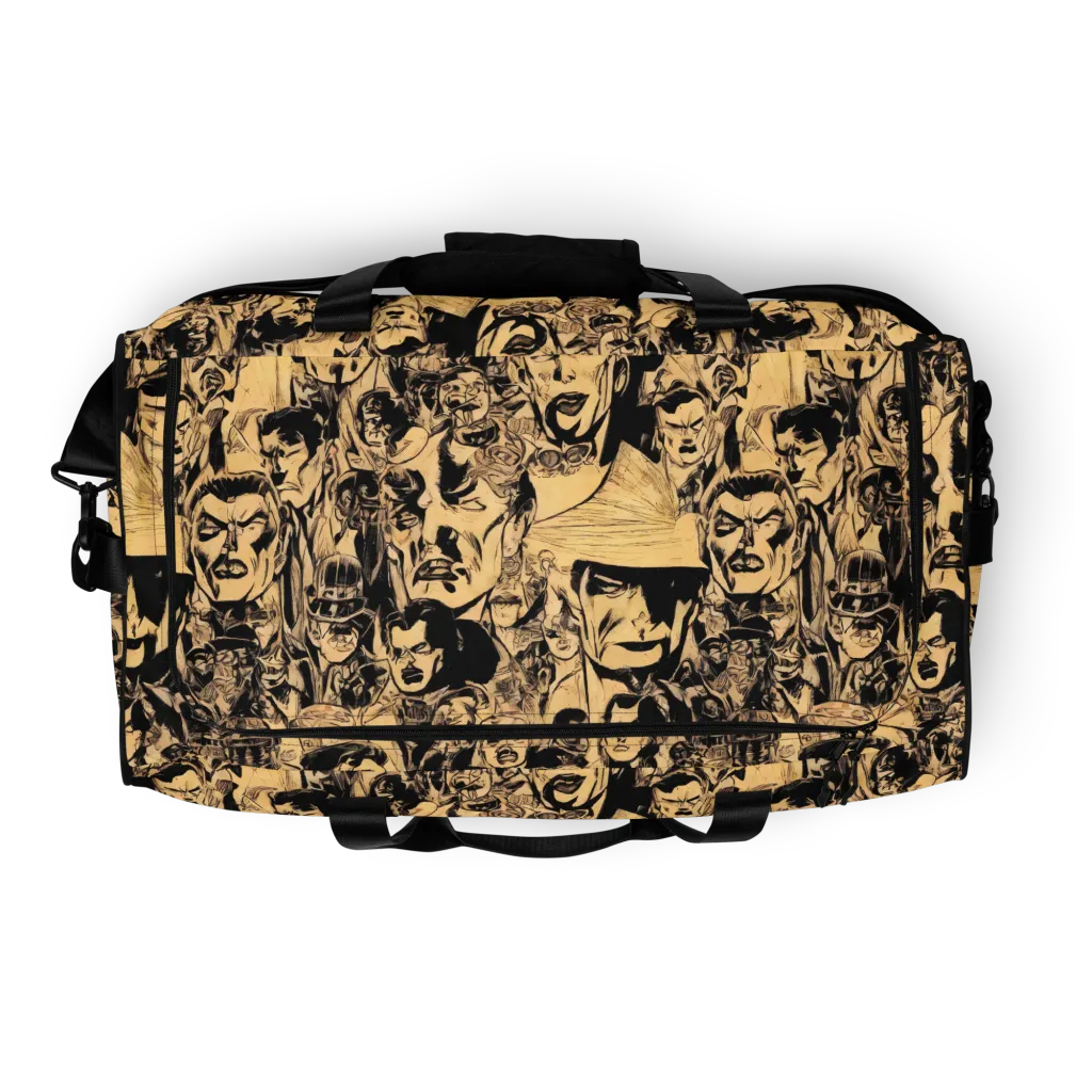 Ink Riot on Duffle Bag — Top print