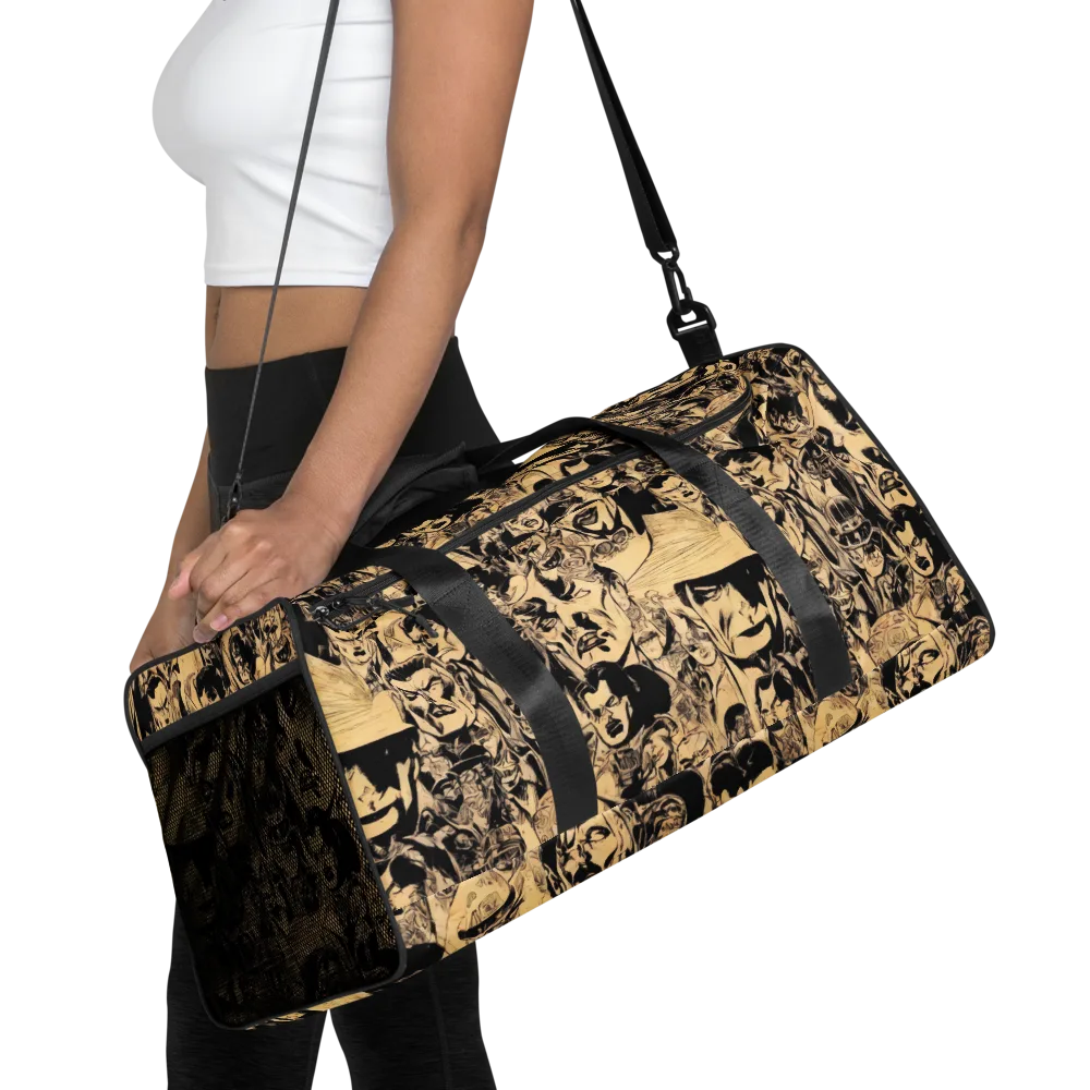 Ink Riot on Duffle Bag — Front