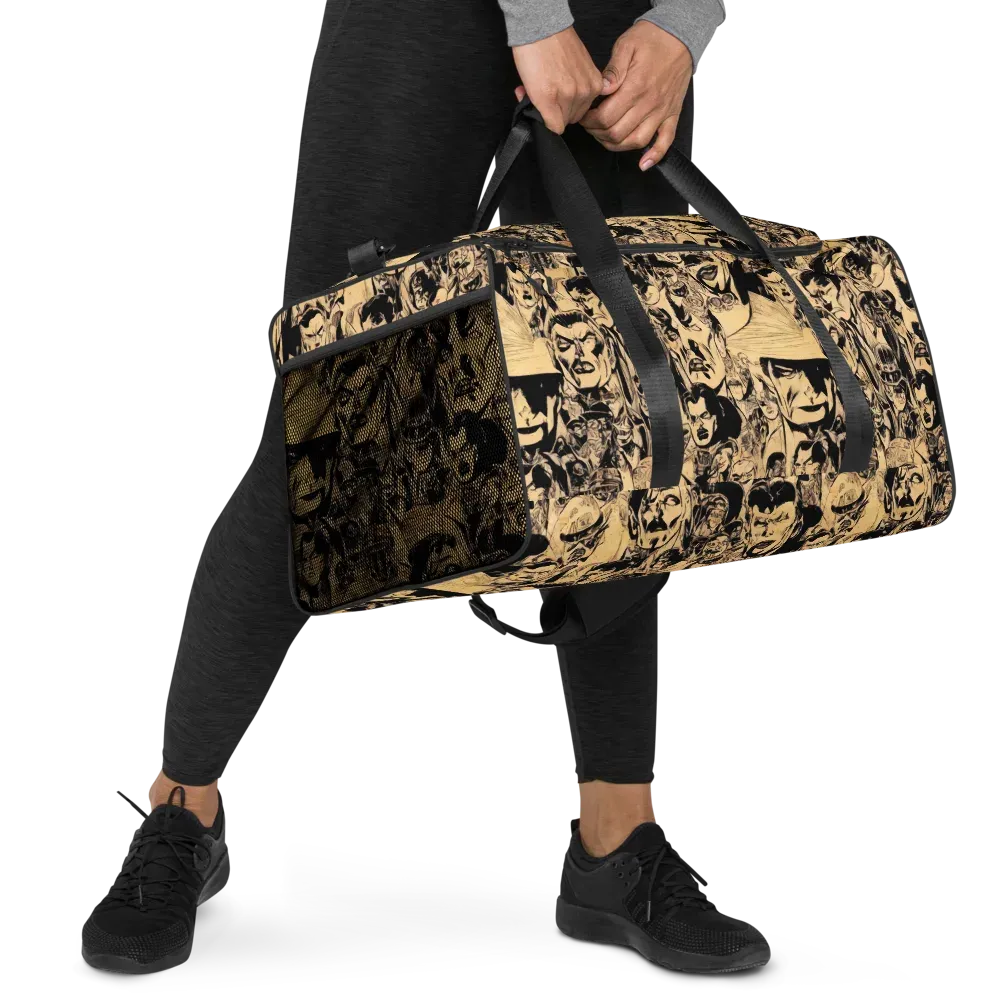 Ink Riot on Duffle Bag — Right Front