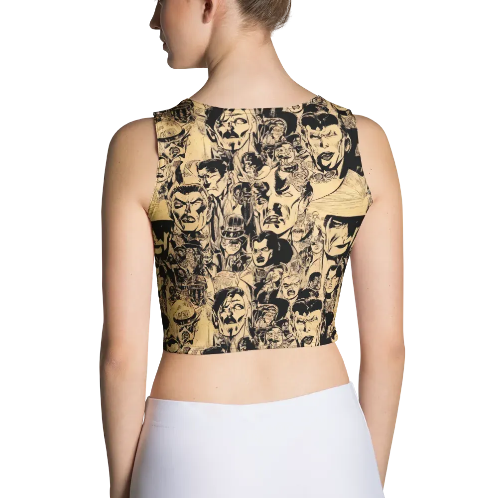 Ink Riot on Crop Top — Back