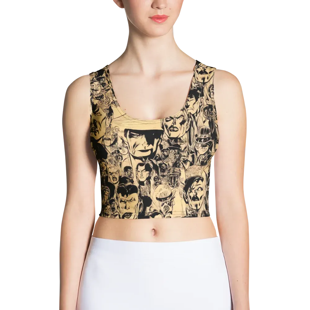 Ink Riot on Crop Top — Front