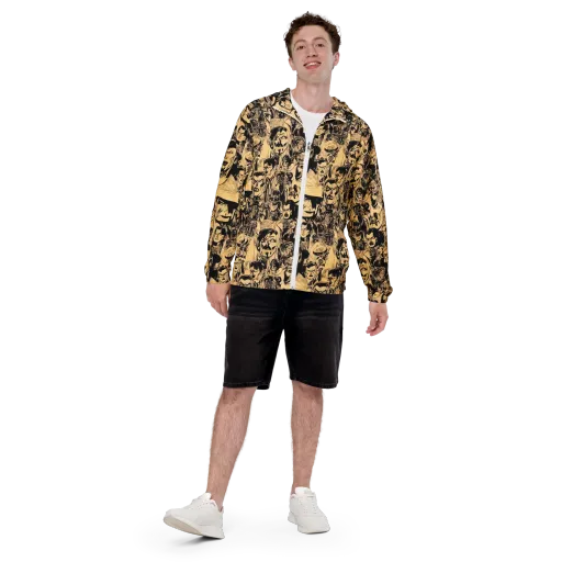 Ink Riot on a Men's Windbreaker