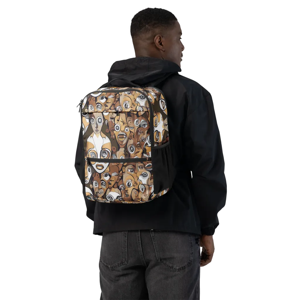 Many-eyed Masquerade on Utility Backpack — Back