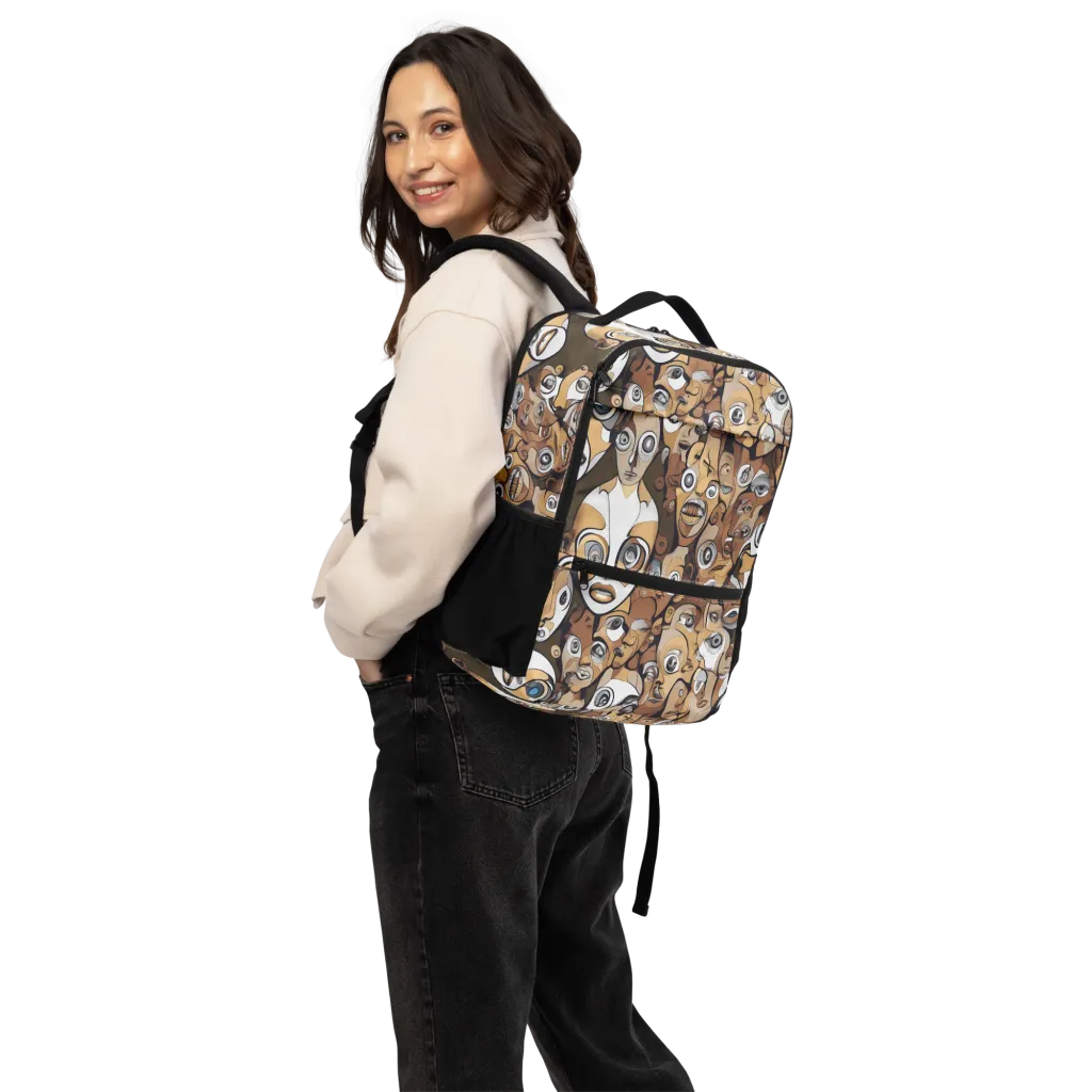 Many-eyed Masquerade on Utility Backpack — Top print