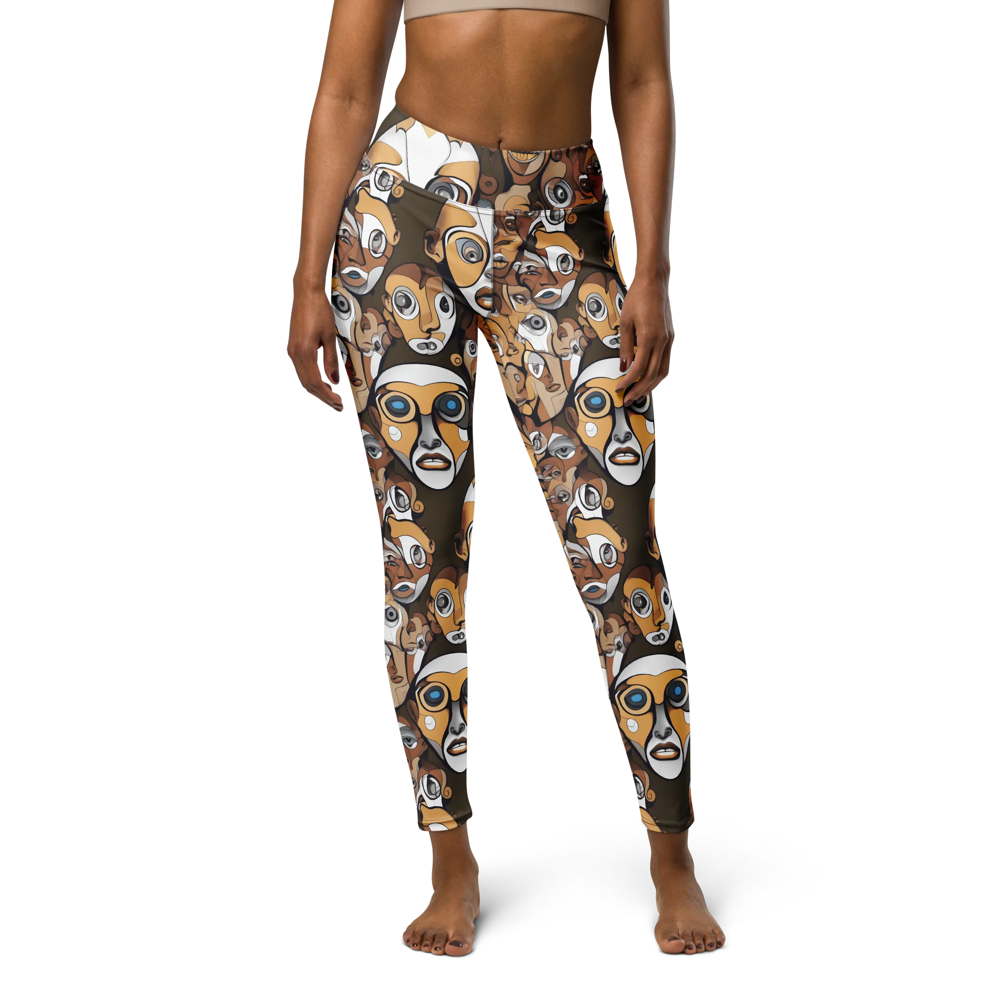 Many-eyed Masquerade on Yoga Leggings — Print file
