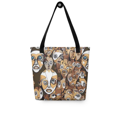Many-eyed Masquerade on a Tote Bag