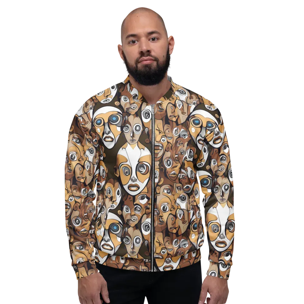 Many-eyed Masquerade on Bomber Jacket — Front