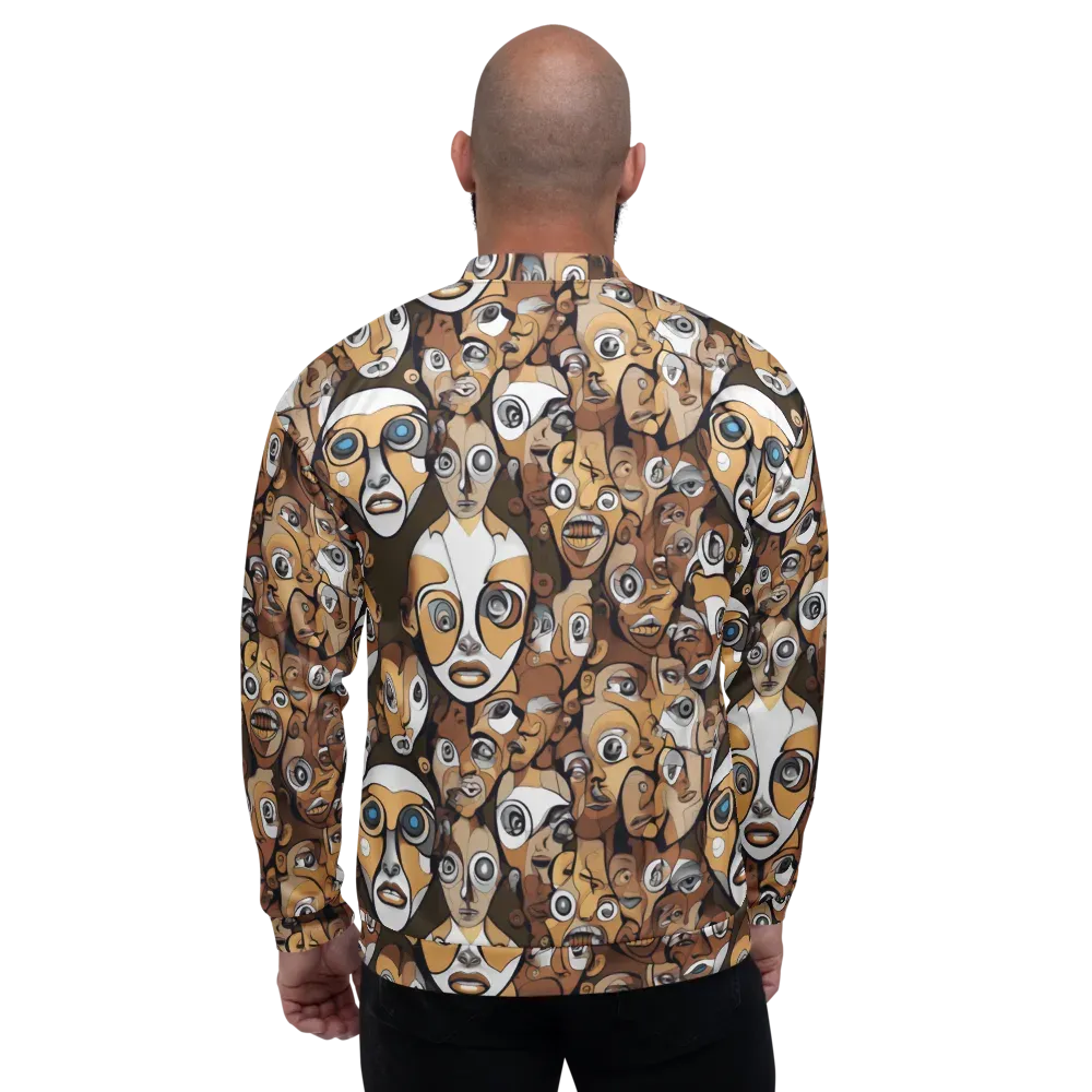 Many-eyed Masquerade on Bomber Jacket — Back