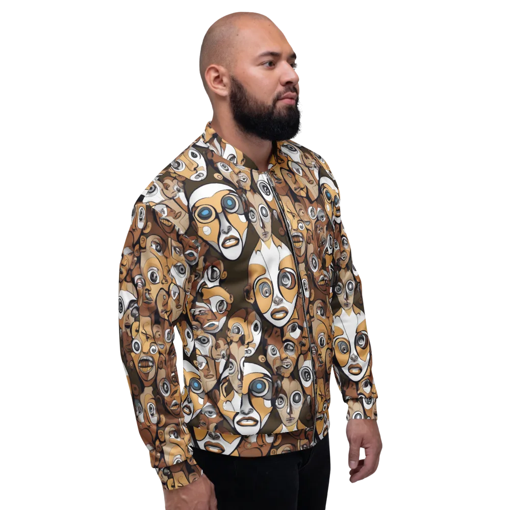 Many-eyed Masquerade on Bomber Jacket — Back print