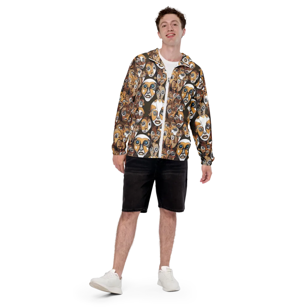 Many-eyed Masquerade on Men's Windbreaker — Front print