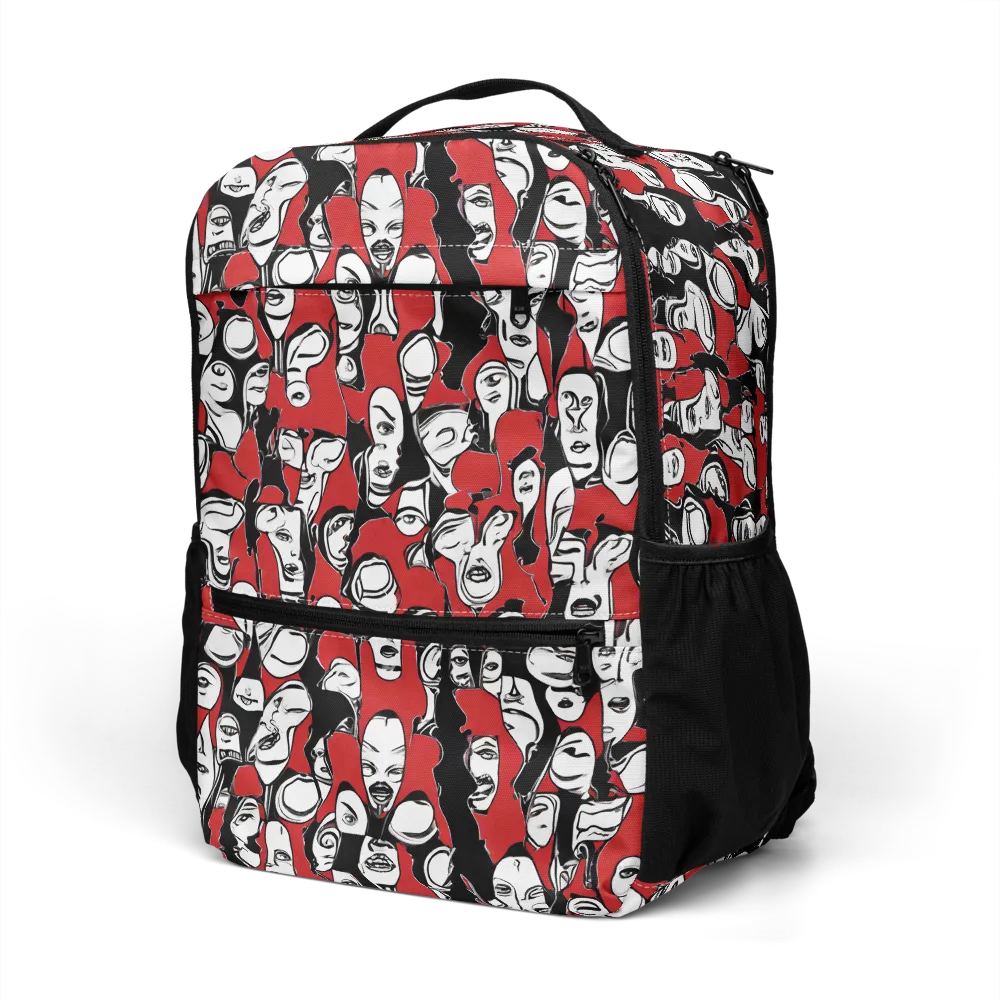 Crimson Chorus on Utility Backpack — Bottom print