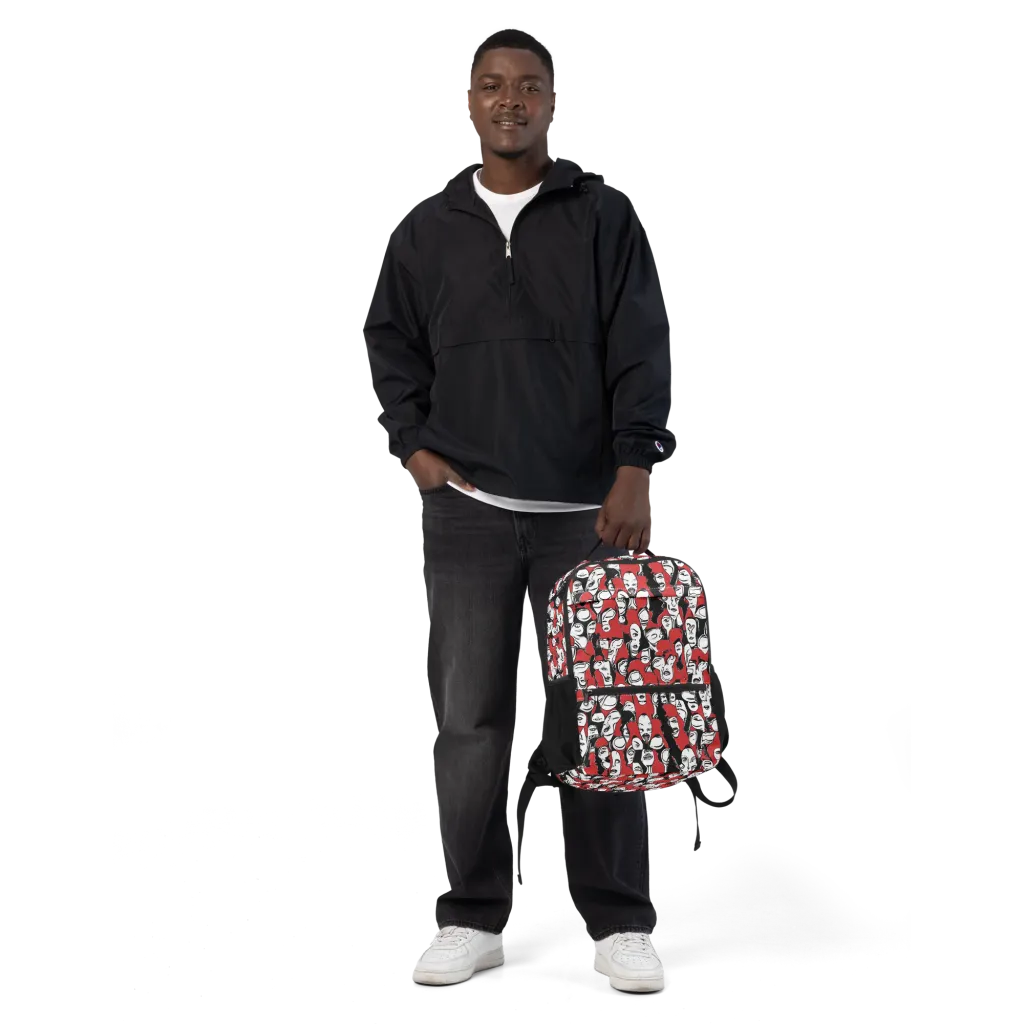 Crimson Chorus on Utility Backpack — Front