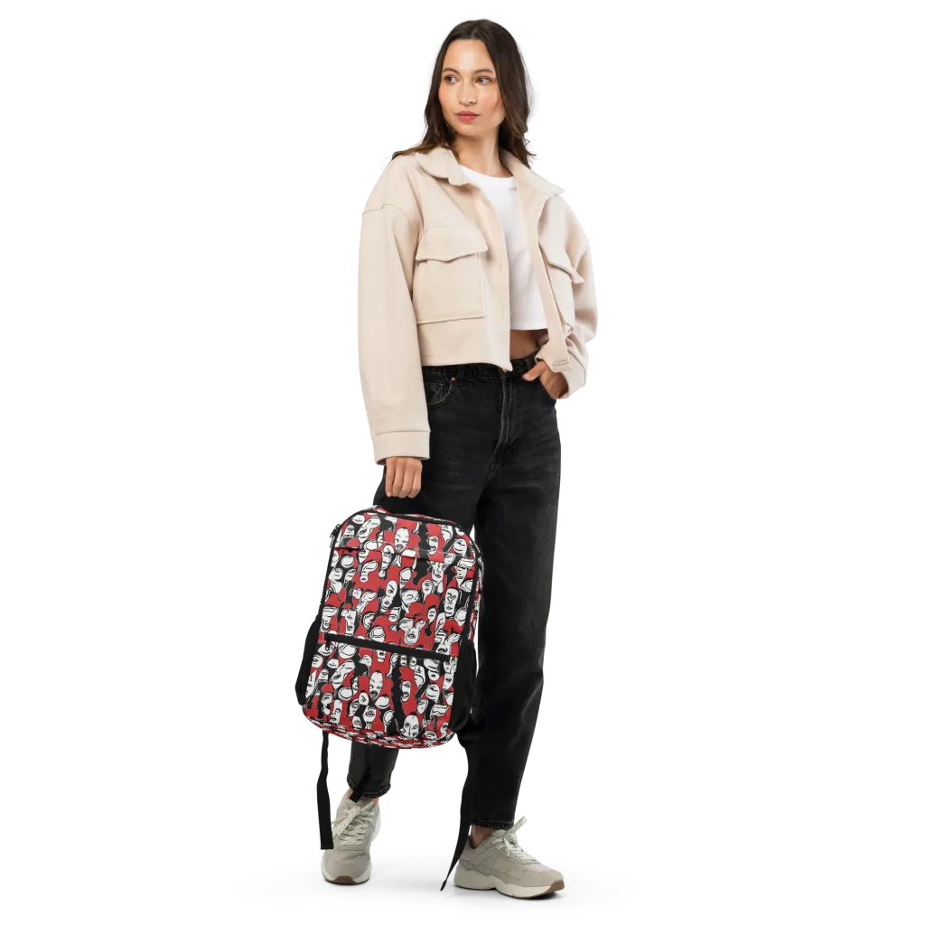 Crimson Chorus on Utility Backpack — Top print