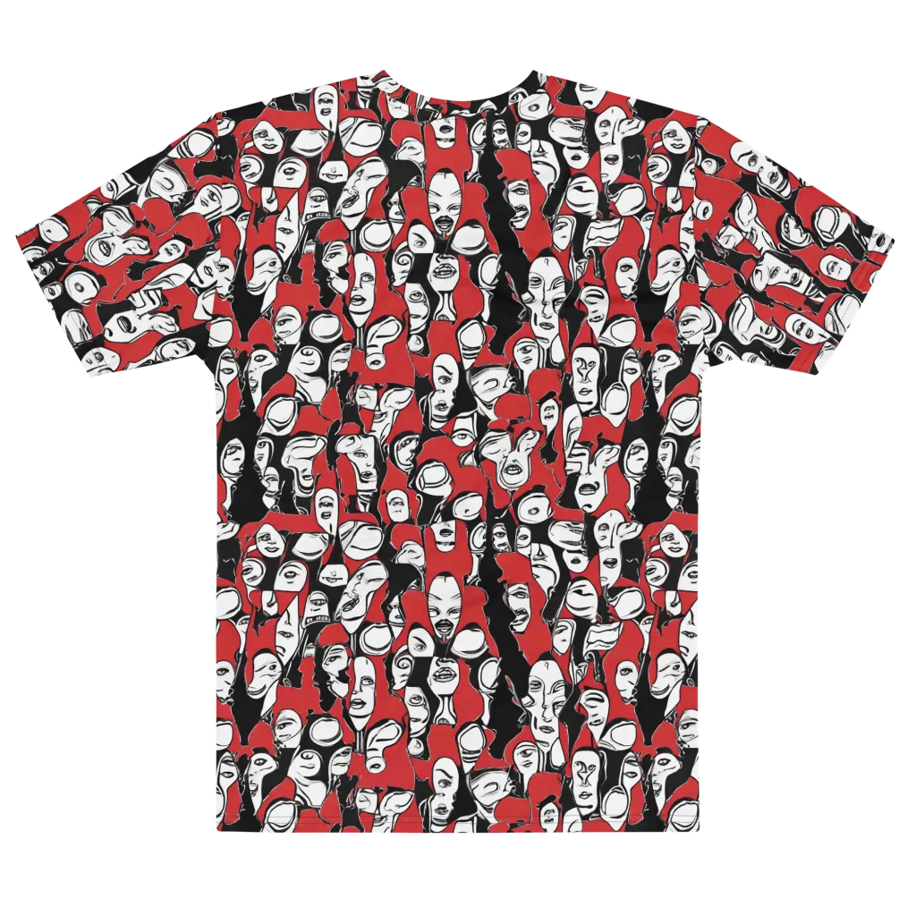 Crimson Chorus on Men's Cotton Crew Neck T-Shirt — Front print