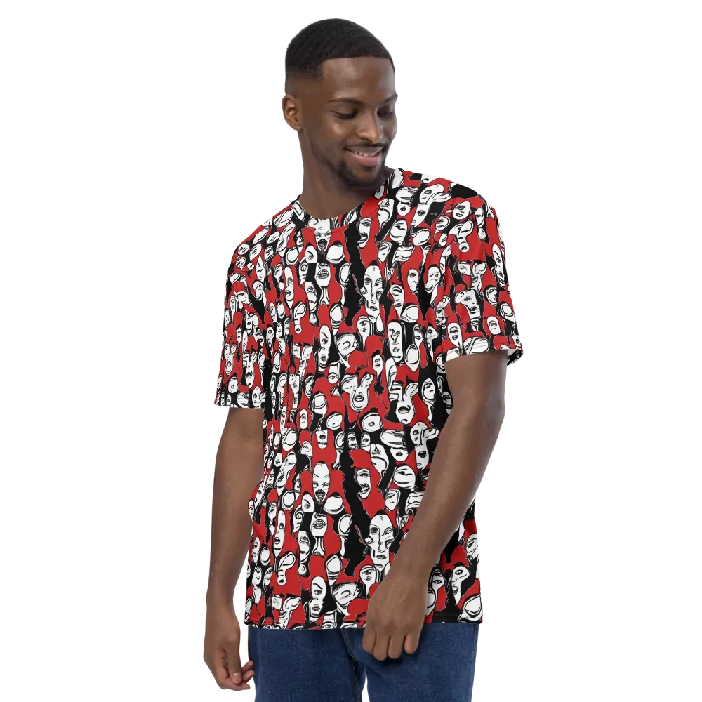 Crimson Chorus on Men's Crew Neck T-Shirt — Back print