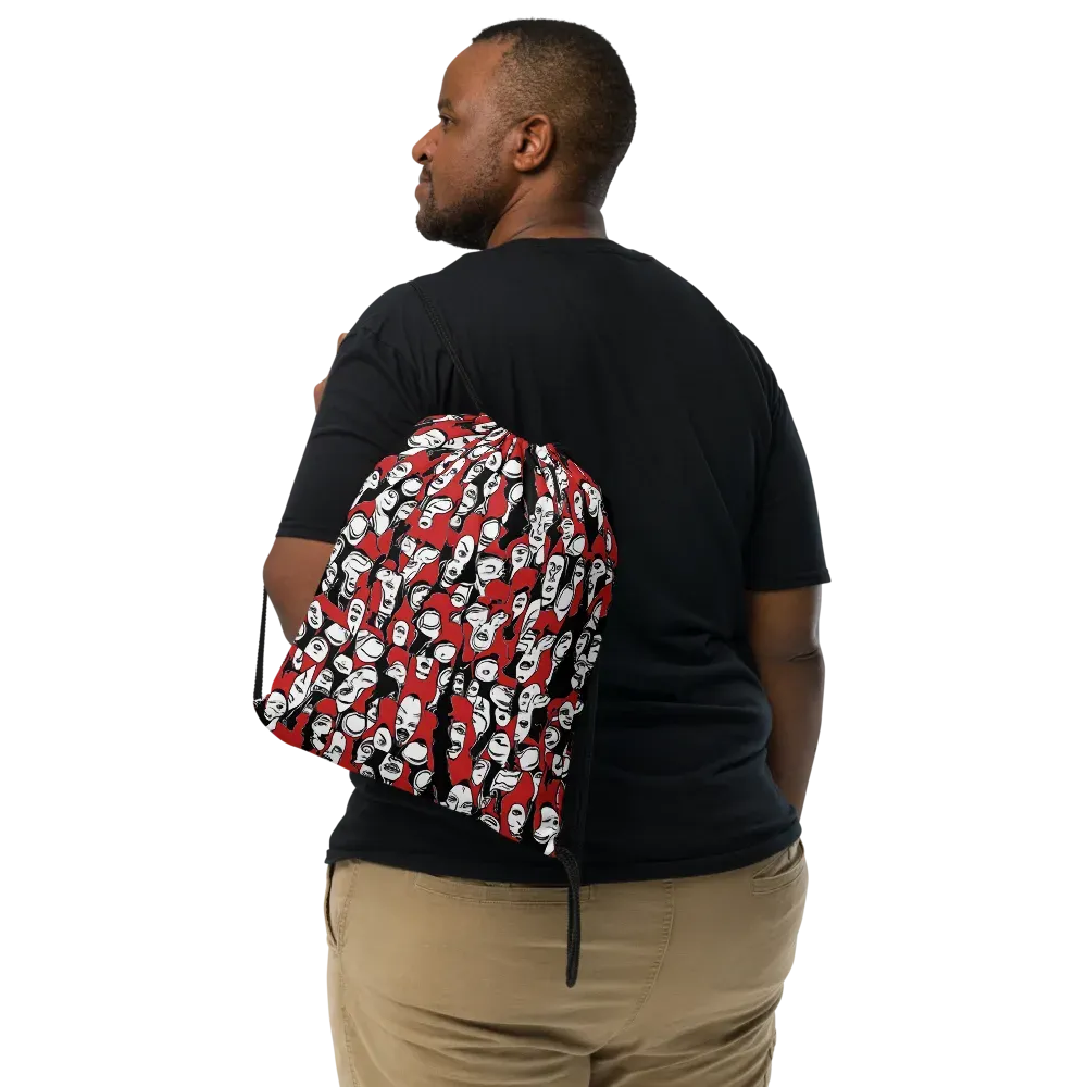 Crimson Chorus on Drawstring Bag — Print file