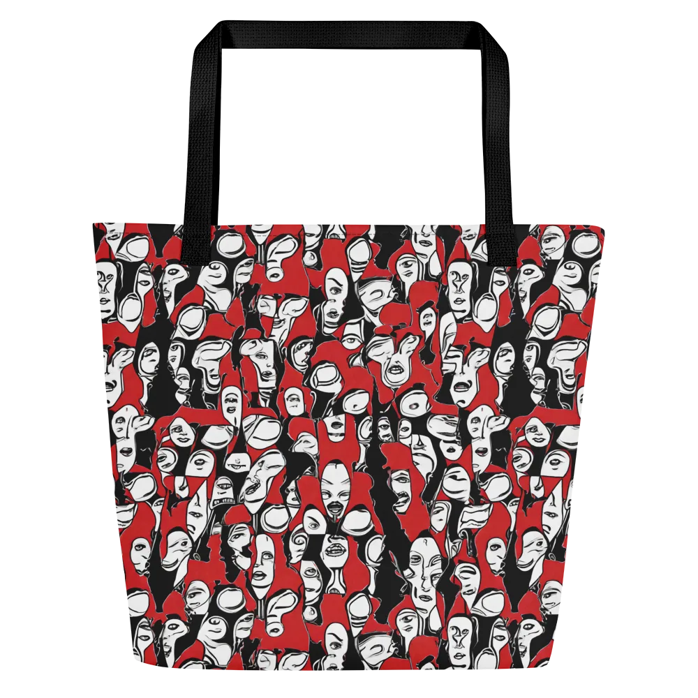 Crimson Chorus on Large Tote Bag W/ Pocket — Front