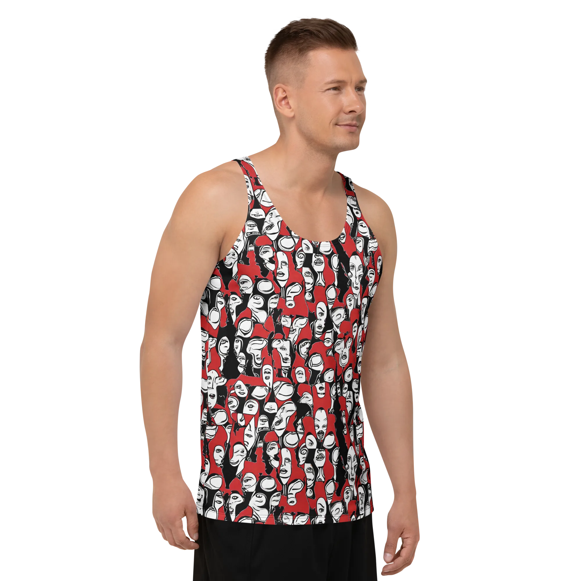 Crimson Chorus on Men's Tank Top — Front print
