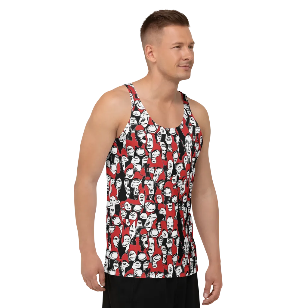 Crimson Chorus on Men's Tank Top — Front print