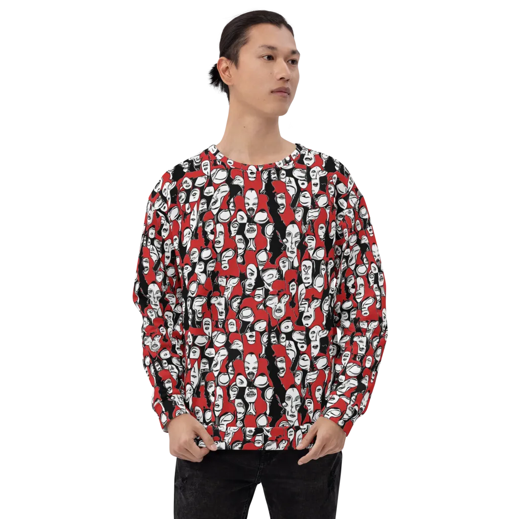 Crimson Chorus on Sweatshirt — Front print