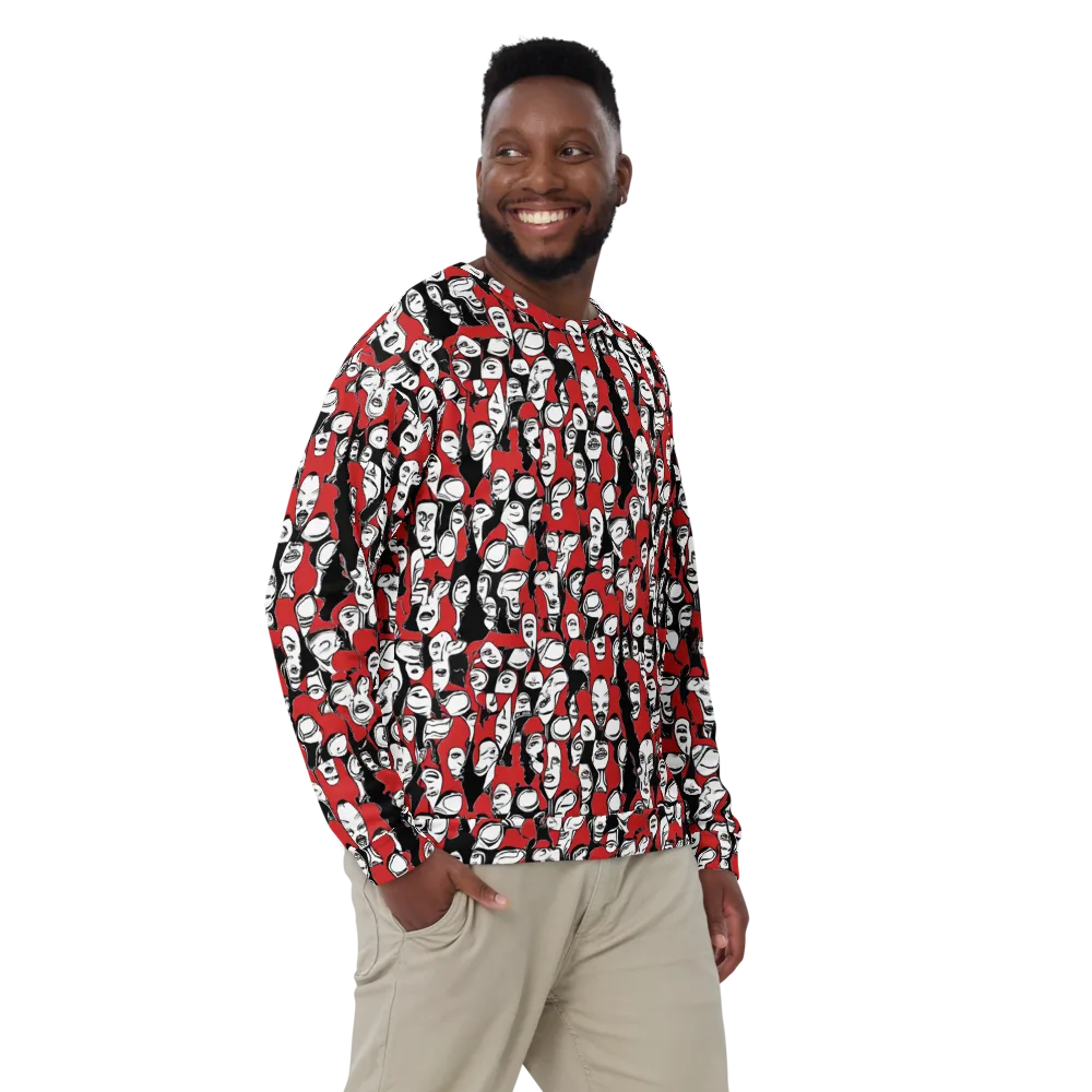 Crimson Chorus on Sweatshirt — Back print