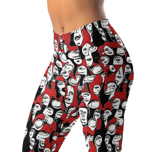 Crimson Chorus on a Leggings
