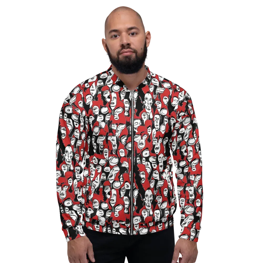 Crimson Chorus on Bomber Jacket — Front