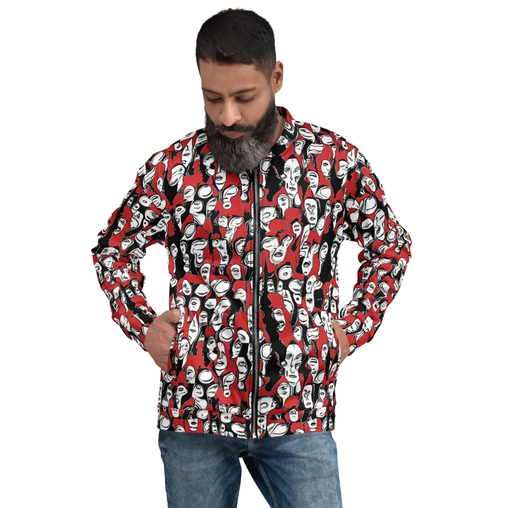 Crimson Chorus on Bomber Jacket — Back print
