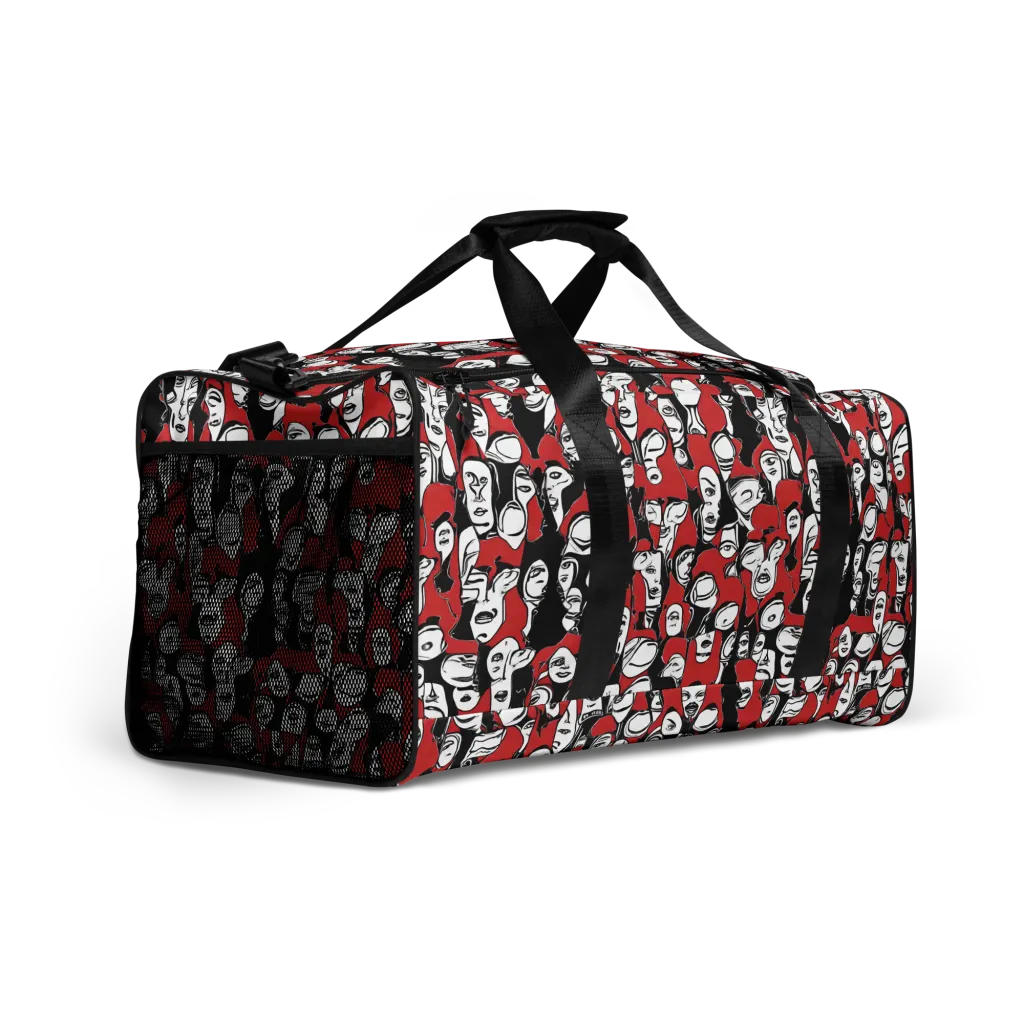 Crimson Chorus on Duffle Bag — Front print