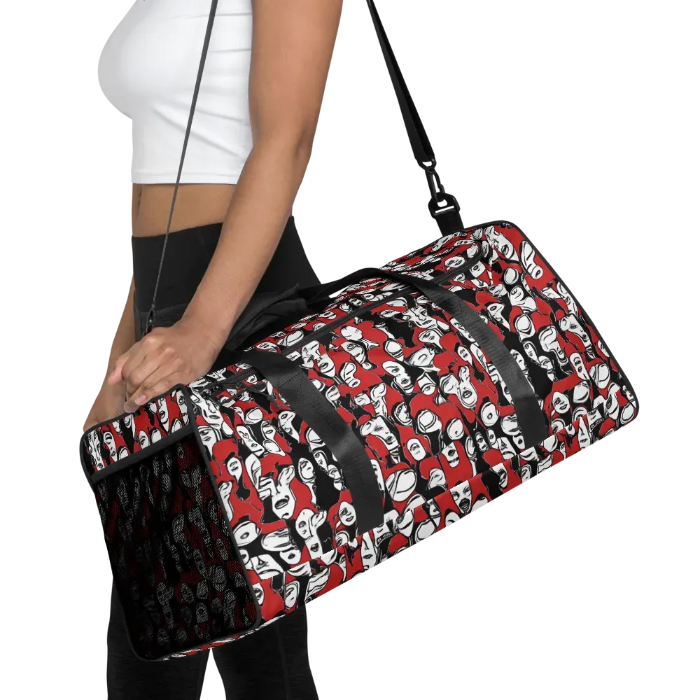 Crimson Chorus on Duffle Bag — Front