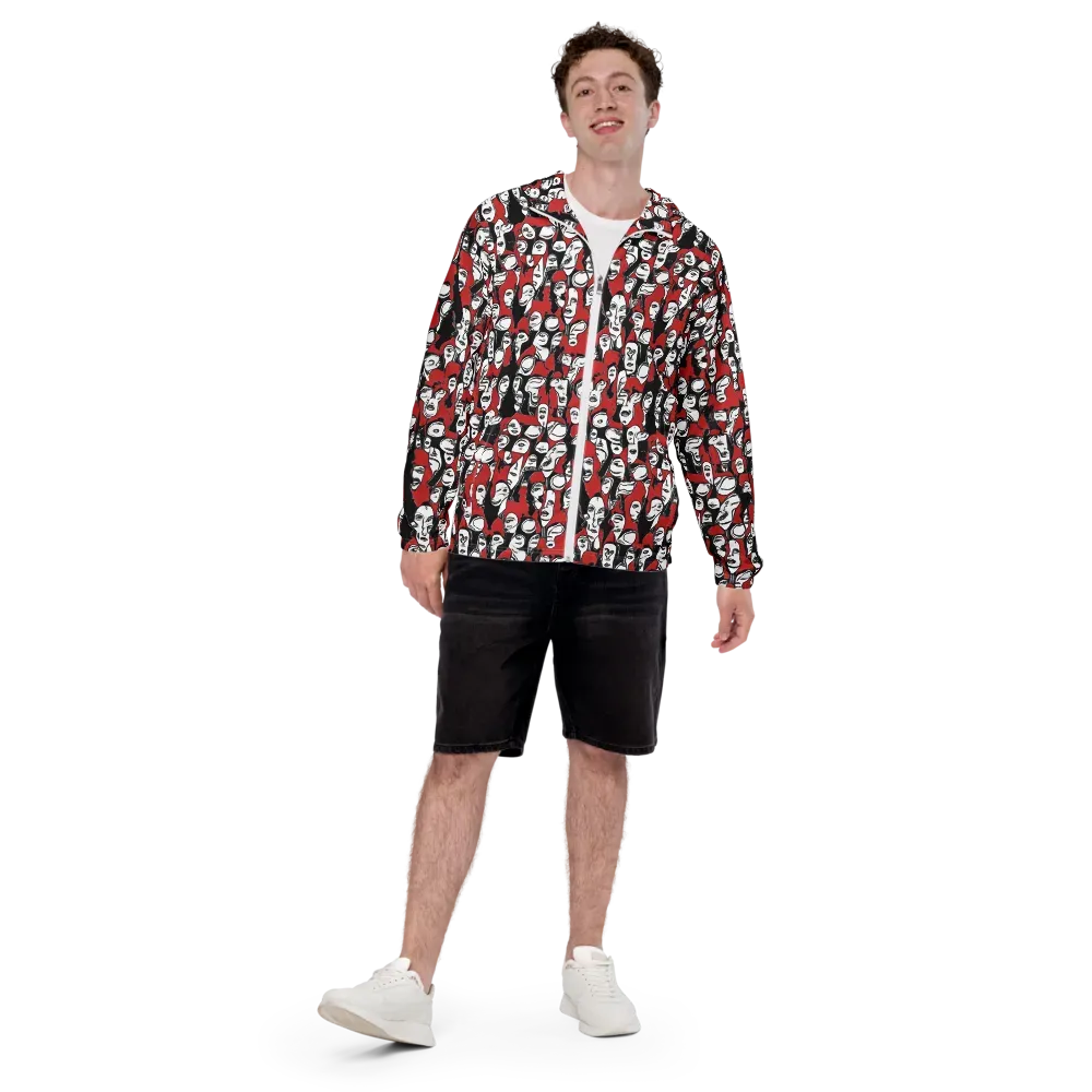 Crimson Chorus on Men's Windbreaker — Back print