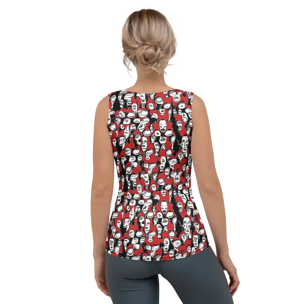 Crimson Chorus on Women's Tank Top — Back
