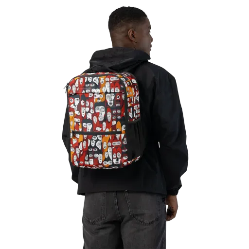 Crimson Visions on a Utility Backpack