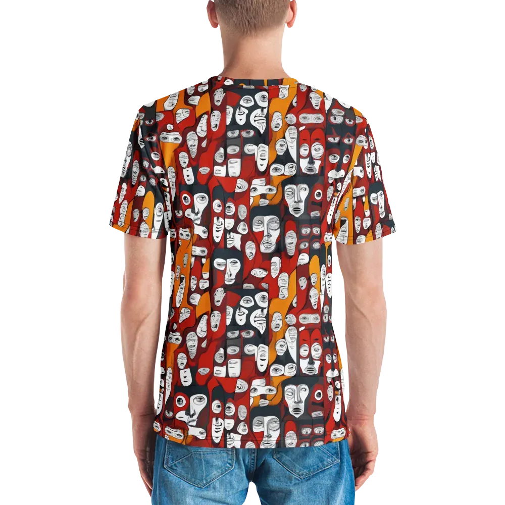 Crimson Visions on Men's Crew Neck T-Shirt — Back