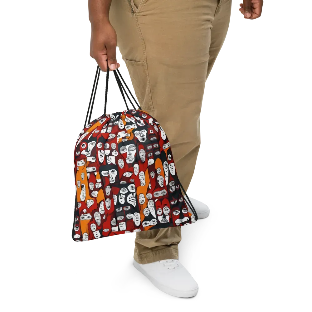 Crimson Visions on Drawstring Bag — Print file