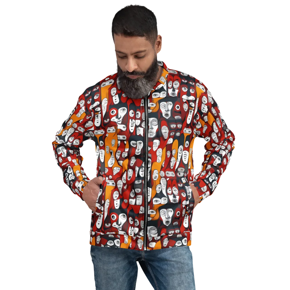 Crimson Visions on Bomber Jacket — Back print