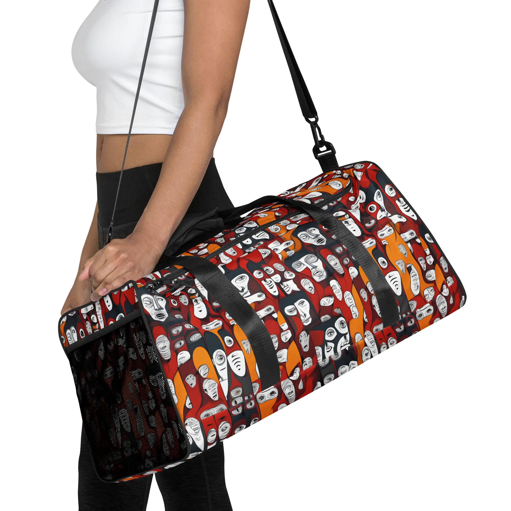 Crimson Visions on Duffle Bag — Front