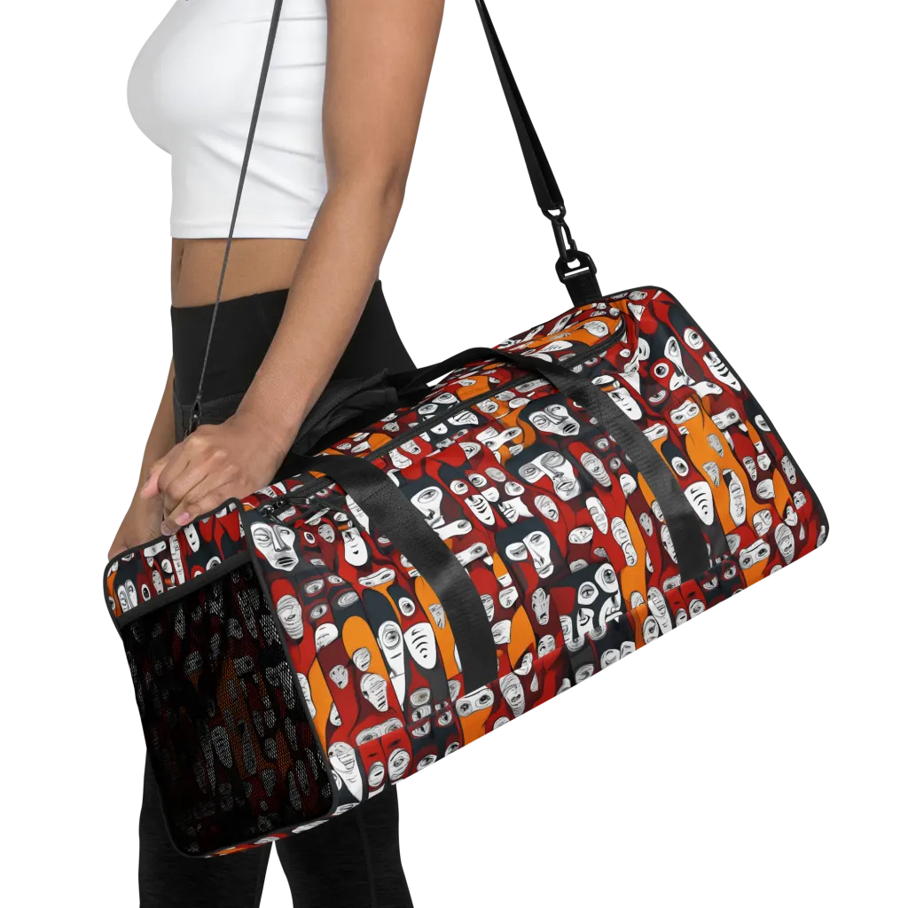 Crimson Visions on Duffle Bag — Front