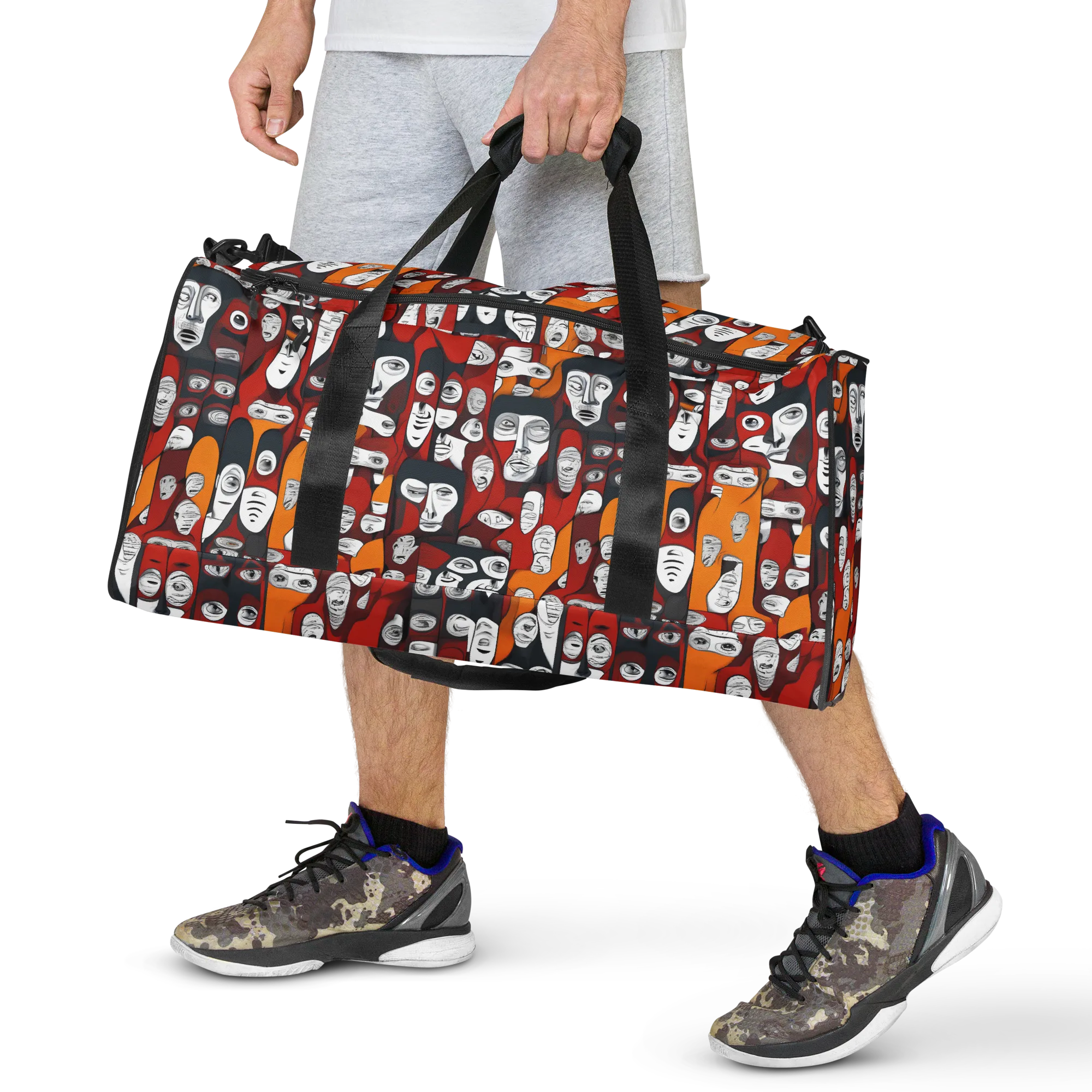 Crimson Visions on Duffle Bag — Front print