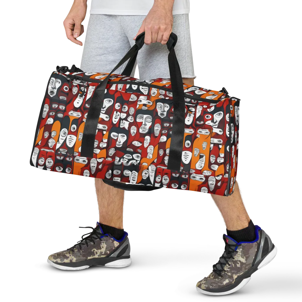 Crimson Visions on Duffle Bag — Front print