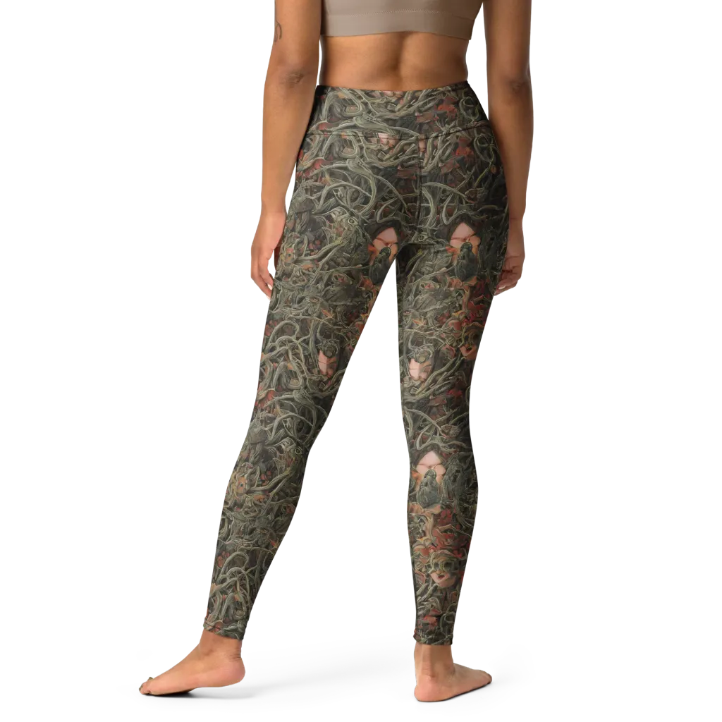 Olive Labyrinth on Yoga Leggings — Print file