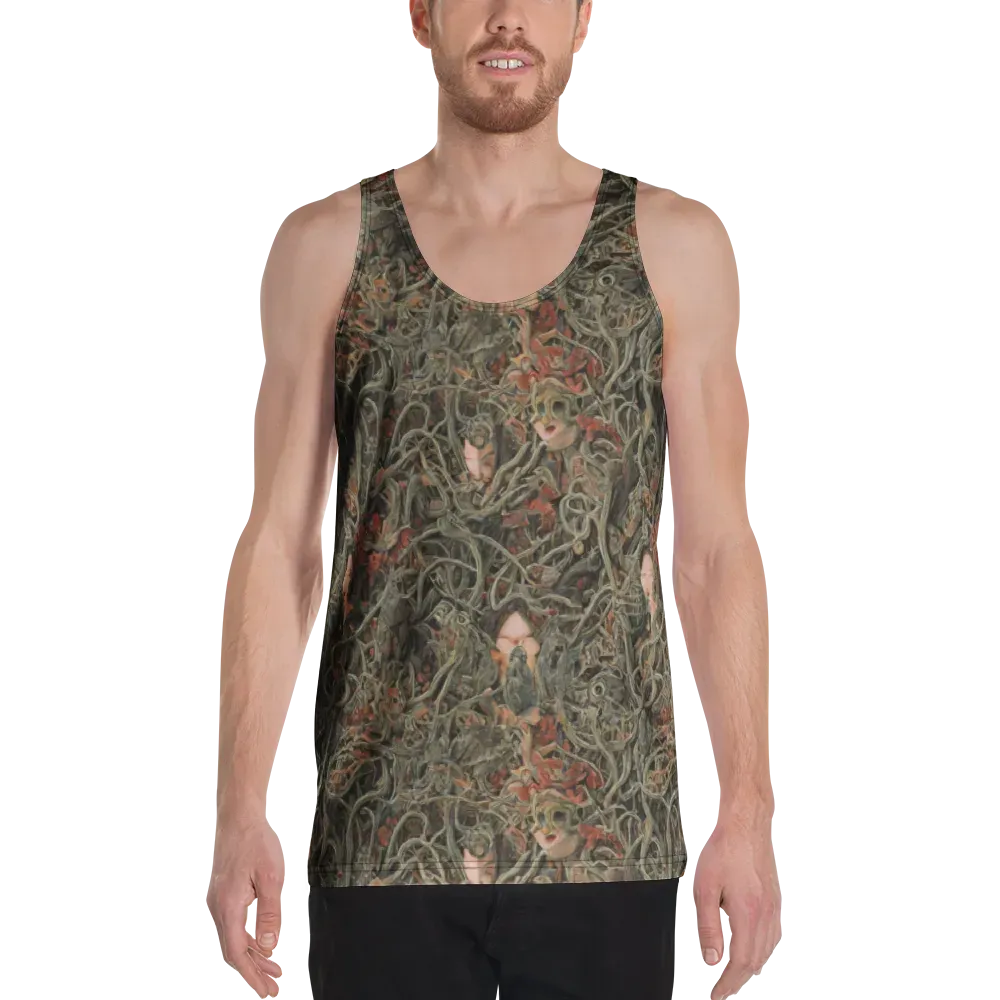 Olive Labyrinth on Men's Tank Top — Front
