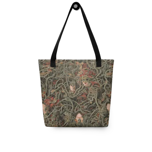 Olive Labyrinth on a Tote Bag