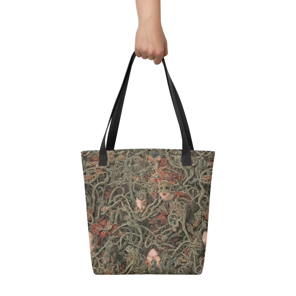 Olive Labyrinth on Tote Bag — Print file