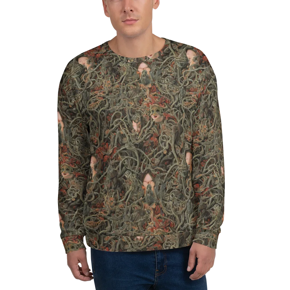 Olive Labyrinth on Sweatshirt — Front