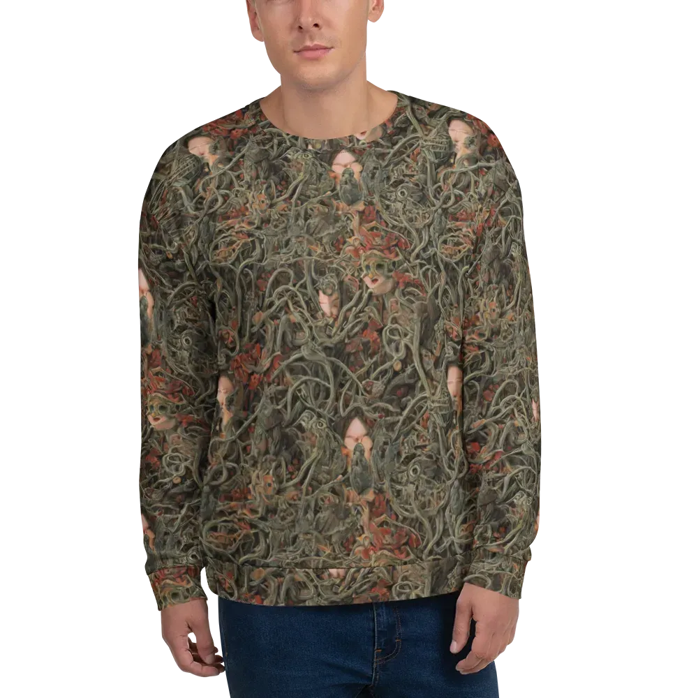Olive Labyrinth on Sweatshirt — Front