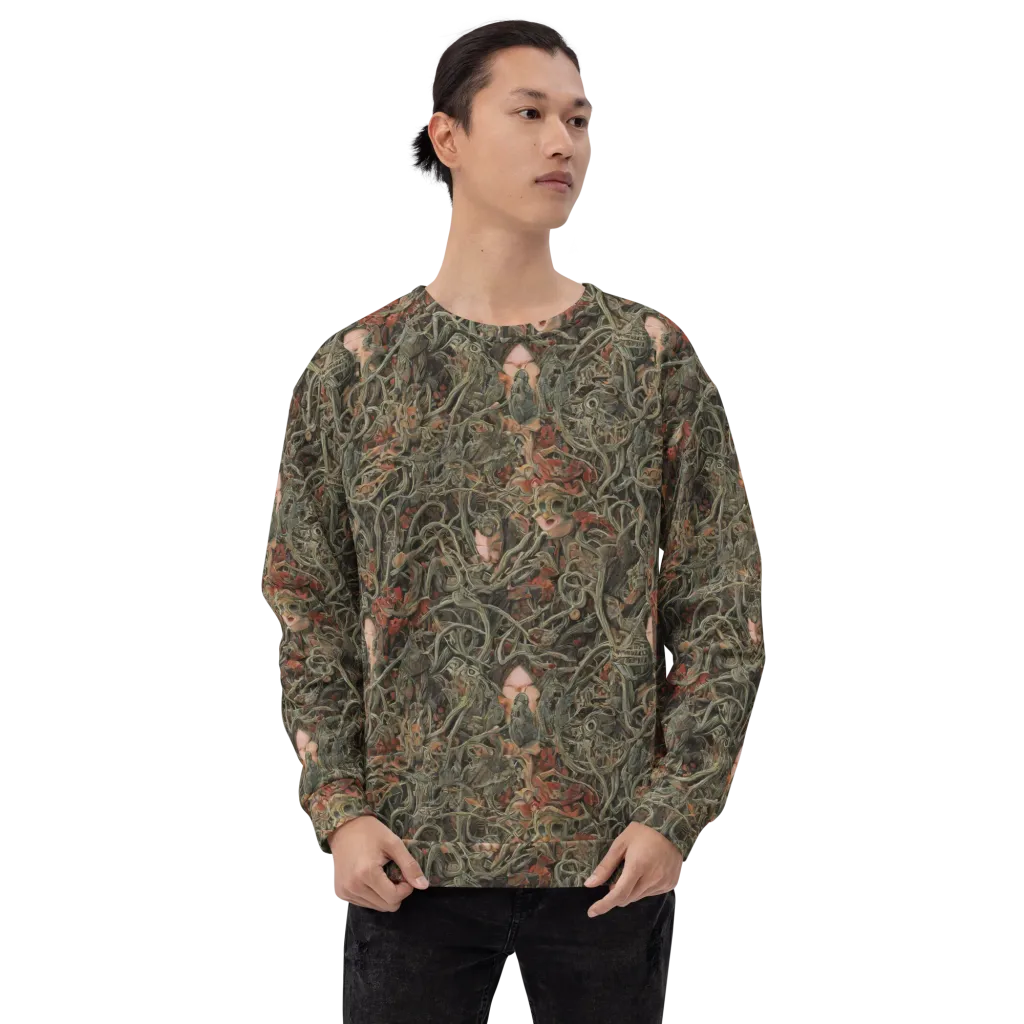 Olive Labyrinth on Sweatshirt — Front print