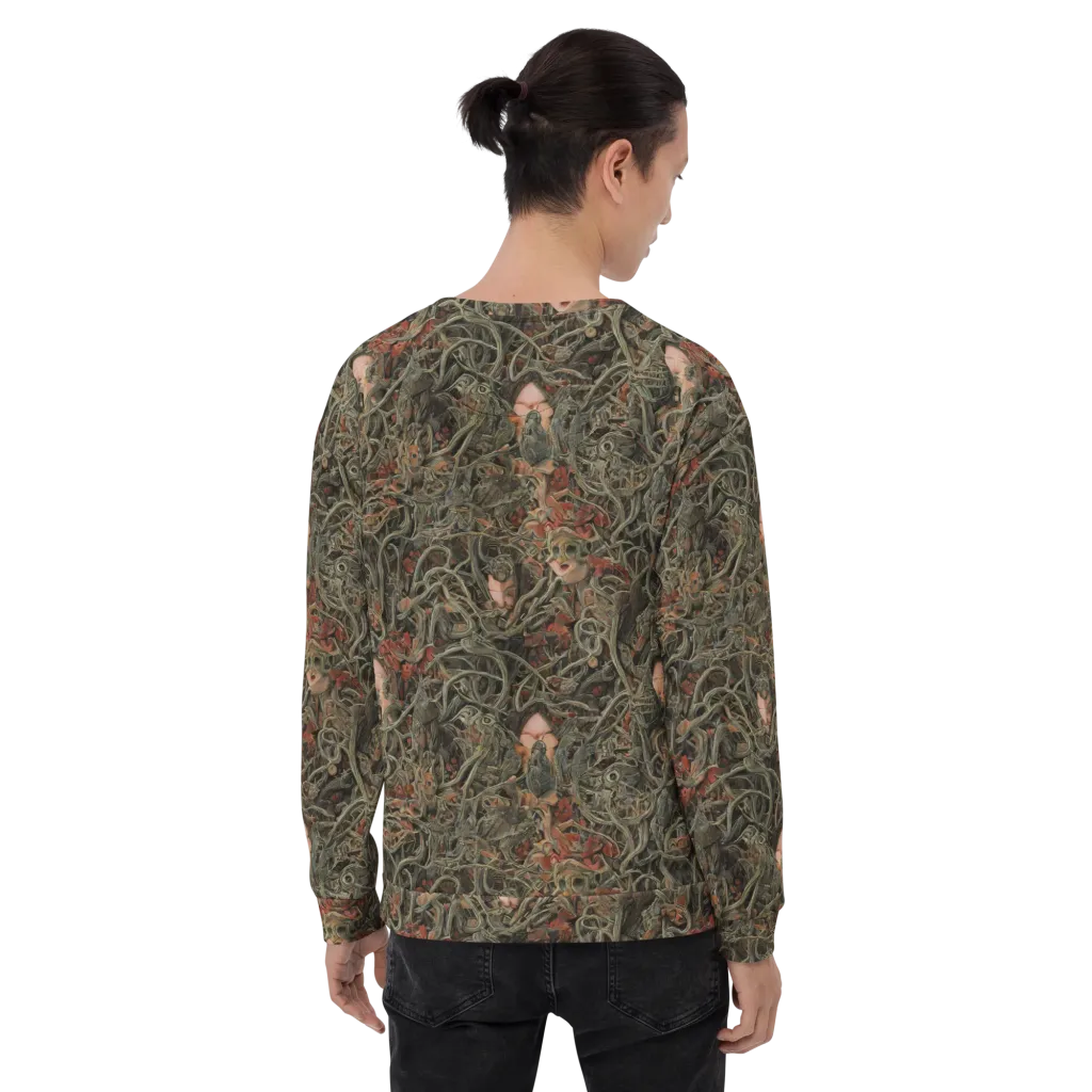 Olive Labyrinth on Sweatshirt — Back print